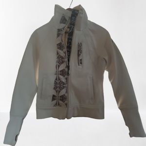Rare Lululemon thick cotton full zip sz 8